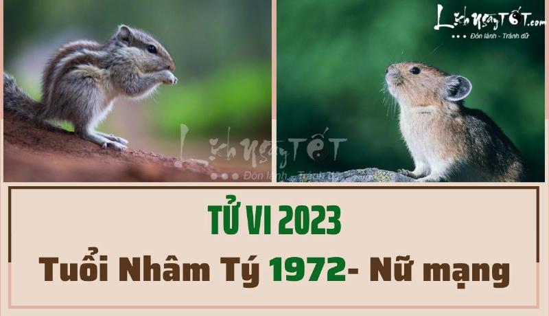 Tài lộc Nhâm Tý nữ mạng 2023