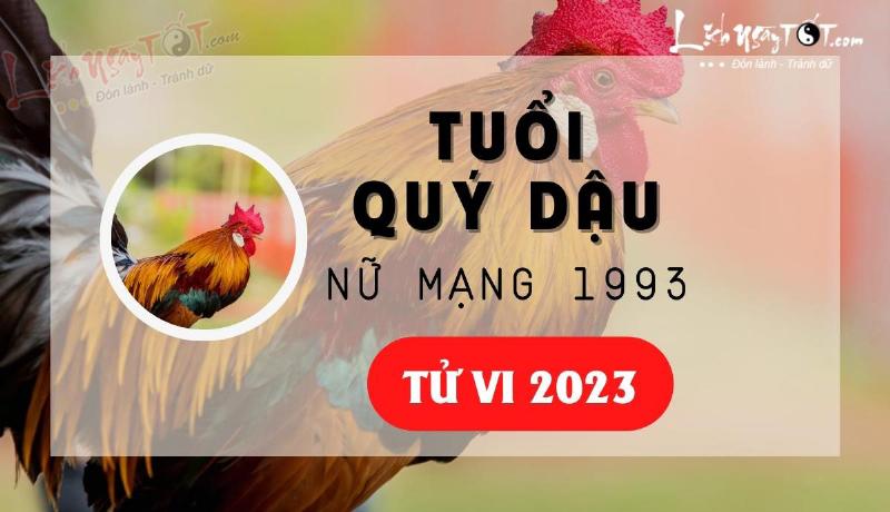 Tử vi phong thủy nữ Quý Dậu 1993 năm 2023