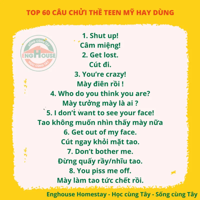 Cẩm Nang 59 Câu Nói “Bớt Cay Cú” Trong Tiếng Anh Giao Tiếp