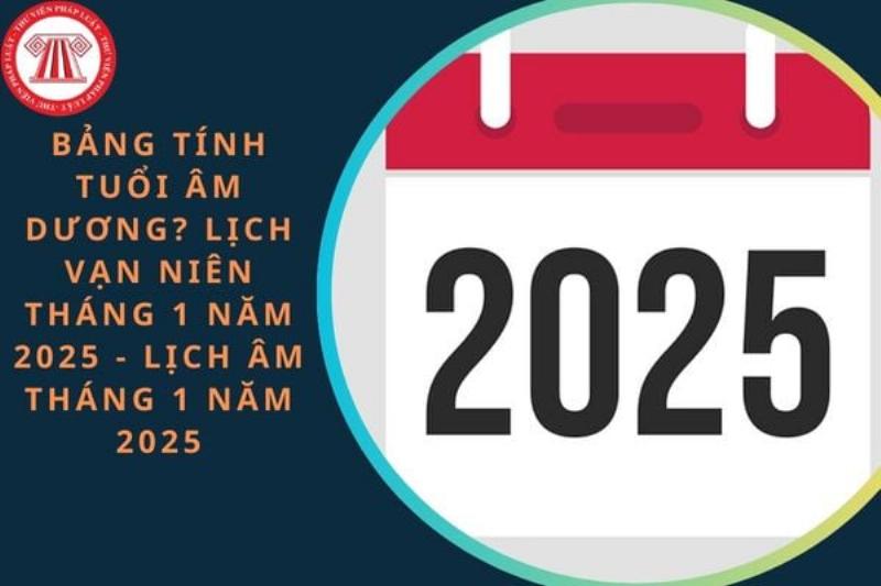 Bảng Lịch Vạn Niên Tháng 1 2021