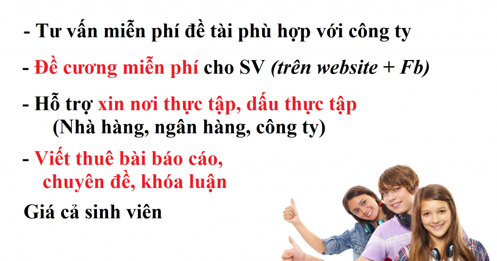 DỊCH VỤ VIẾT THUÊ BÁO CÁO