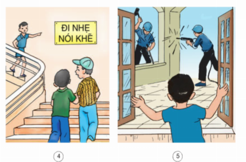 Minh họa các giải pháp giảm thiểu ô nhiễm tiếng ồn, ví dụ như tường cách âm, trồng cây xanh ven đường, hoặc sử dụng tai nghe chống ồn