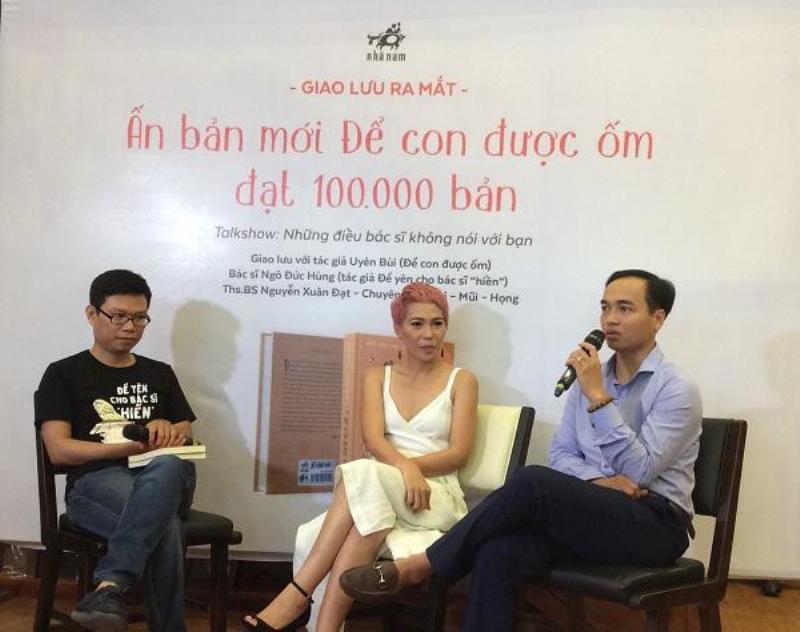 Chân dung Bác sĩ Nguyễn Thị Hồng Hạnh và anh Uông Xuân Huy, tác giả cuốn sách "Để Con Được Ốm"