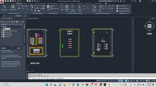 học thiết kế tủ điện autocad