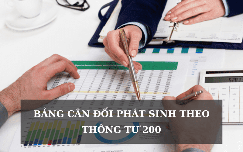 Lập bảng cân đối số phát sinh trong nguyên lý kế toán