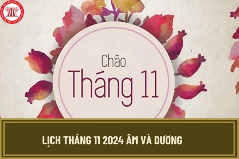 Lịch Âm Dương Tháng 11 2019