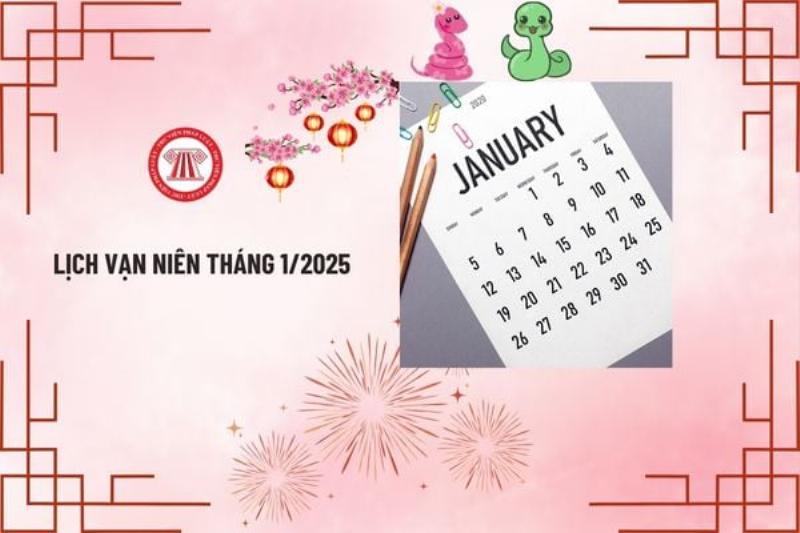 Lịch Vạn Niên Tháng 1 2022 Và Công Việc