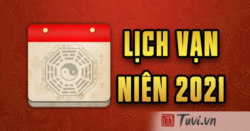 Lịch Vạn Niên Tháng 1 Năm 2021 Chi Tiết