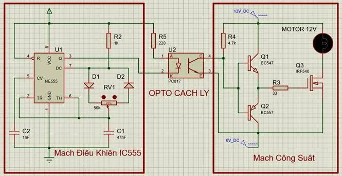 5 Mạch Điều Khiển Tốc Độ Động Cơ DC