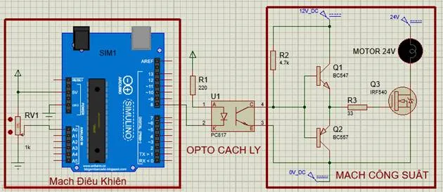 mạch điều khiển tốc độ motor