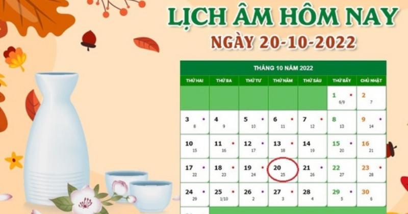 Ngày tốt tháng 10 năm 2022 lịch âm dương