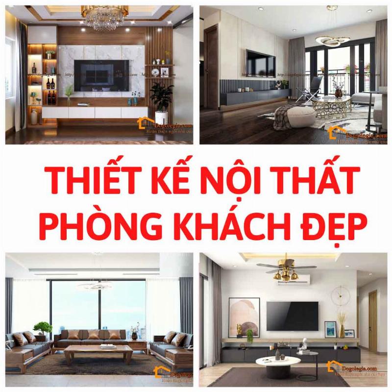 Thiết kế phòng khách hiện đại, thực tế, sang trọng