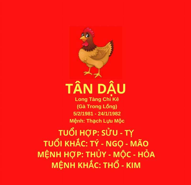 Tính cách tử vi Tân Dậu 1981 nữ mạng