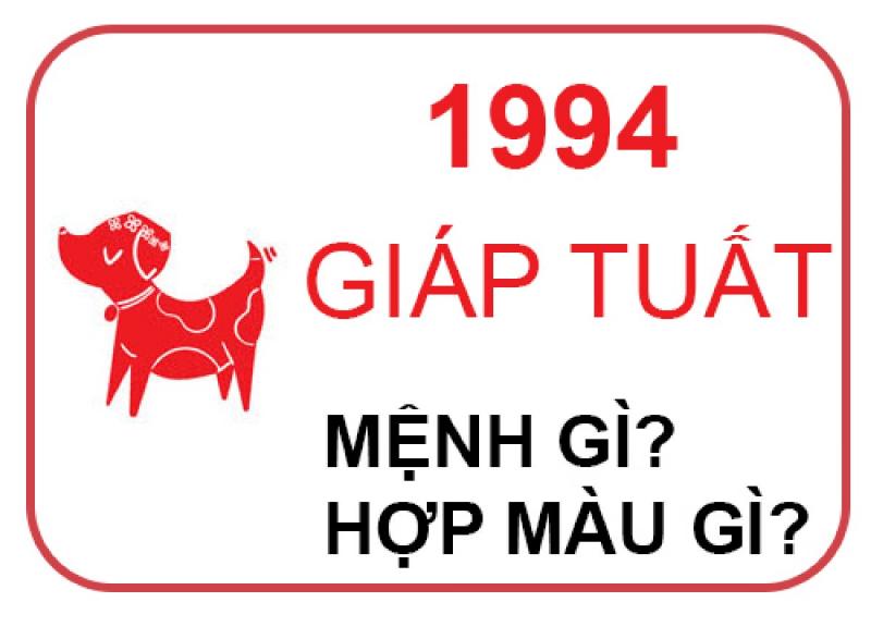 Tử Vi Giáp Tuất 1994 Phong Thủy