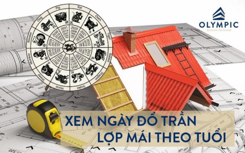 Ứng dụng Tử vi trong việc chọn ngày đổ mái nhà tầng 1